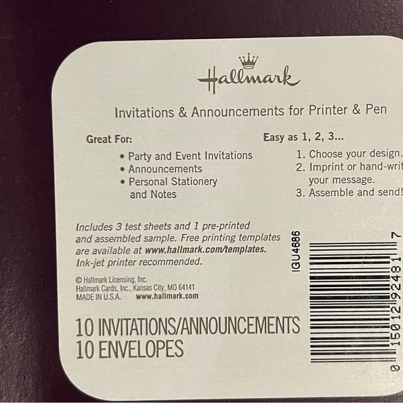 Hallmark Invitations & Announcements for Printer & Pen - Picture 14 of 15
